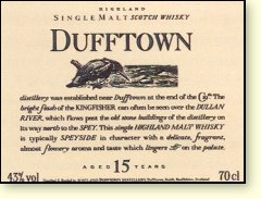 Picture: Dufftown Distillery, the Whisky