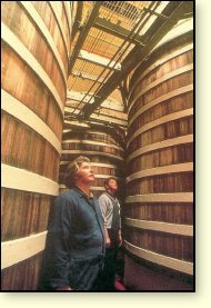 Picture: Wooden fermentation vessels at Lagavulin